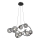 Wofi 7014-805 - LED Hanglamp aan een koord NANCY 8xG9/3,5W/230V zwart/glanzend chroom