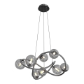 Wofi 7014-805 - Suspension filaire LED NANCY 8xG9/3,5W/230V noir/chrome brillant
