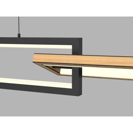 Wofi 7022-306- Dimbare LED hanglamp aan een koord MATERA LED/30W/230V zwart/bruin