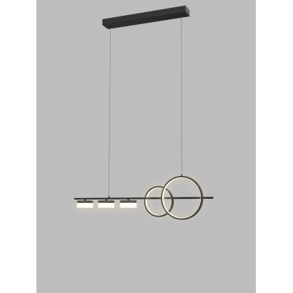 Wofi 7030-502 - Dimbare LED hanglamp aan een koord MESSINA LED/40W/230V zwart