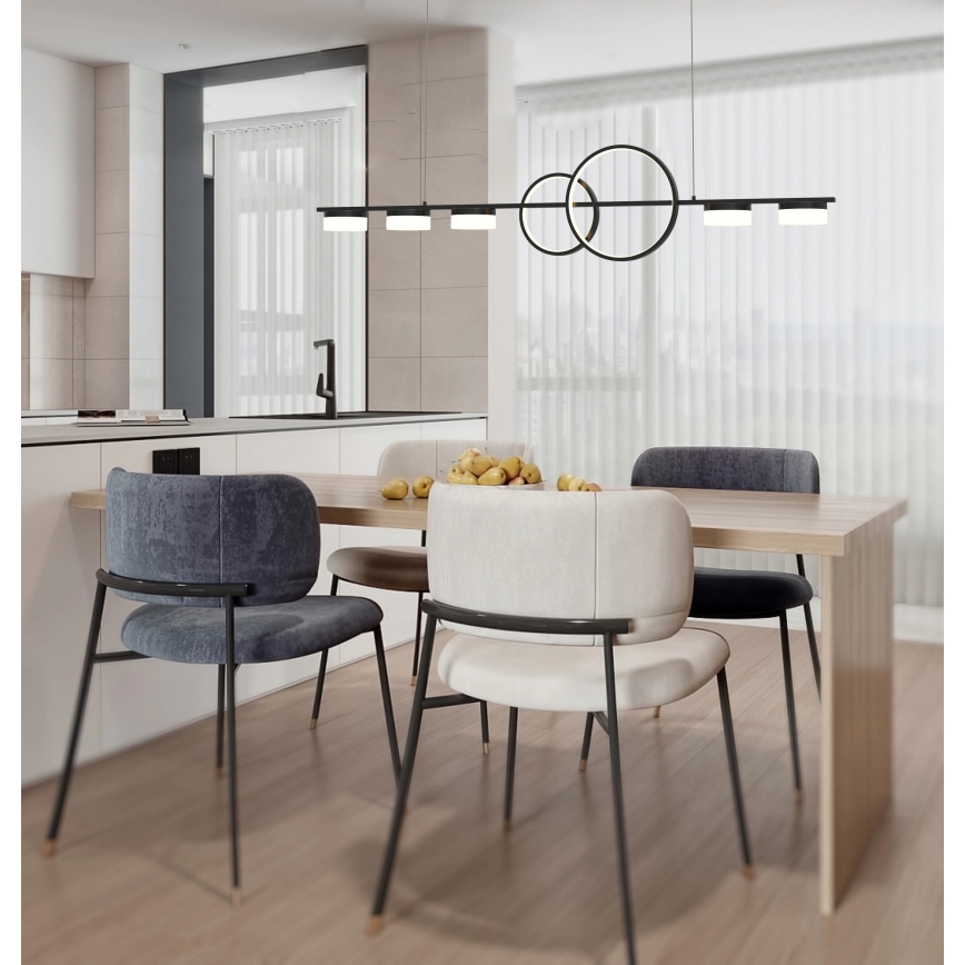 Wofi 7030-702 - Dimbare LED hanglamp aan een koord MESSINA LED/57W/230V zwart