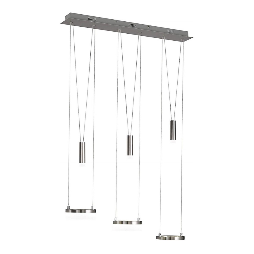 Wofi 7263.06.54.6000 - Dimbare LED hanglamp aan een koord JETTE 3xLED/7,5W/230V + 3xLED/1W