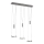 Wofi 7263.06.54.6000 - Dimbare LED hanglamp aan een koord JETTE 3xLED/7,5W/230V + 3xLED/1W