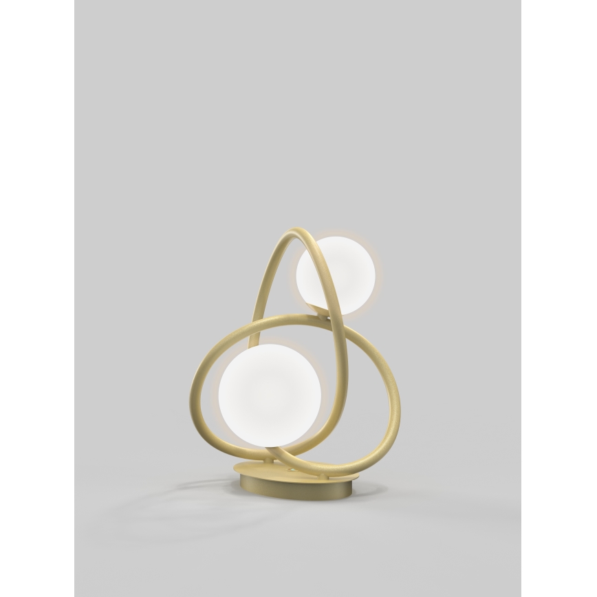 Wofi 8014-201 - Lampe de table LED NANCY 2xG9/3,5W/230V doré/blanc