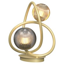 Wofi 8015-204 - Lampe de table LED METZ 2xG9/3,5W/230V doré/gris