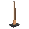 Wofi 8031-206 - lampe de table LED PALERMO LED/10,5W/230V en bois d'hévéa