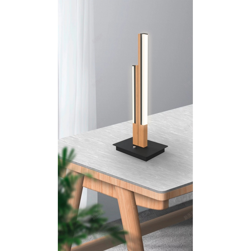 Wofi 8031-206 - lampe de table LED PALERMO LED/10,5W/230V en bois d'hévéa