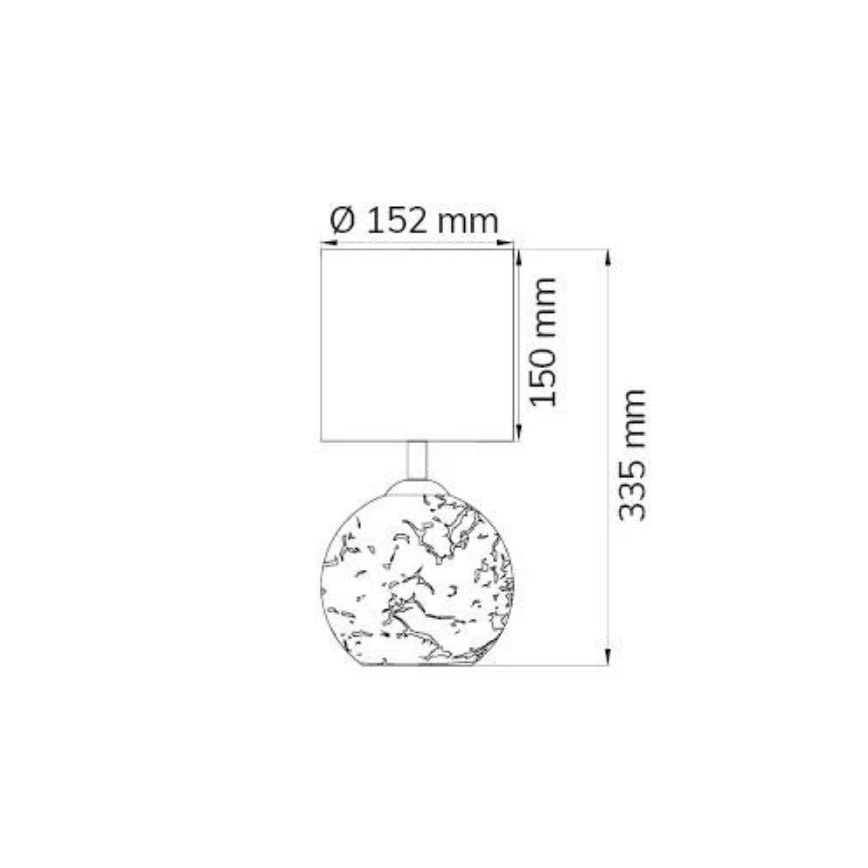 Wofi 8149.02.13.6012 - Lampe de table CARMEN 1xE14/40W/230V + 1xG9/10W doré