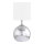 Wofi 8149.02.70.6006 - Lampe de table CARMEN 1xE14/40W/230V + 1xG9/10W argent