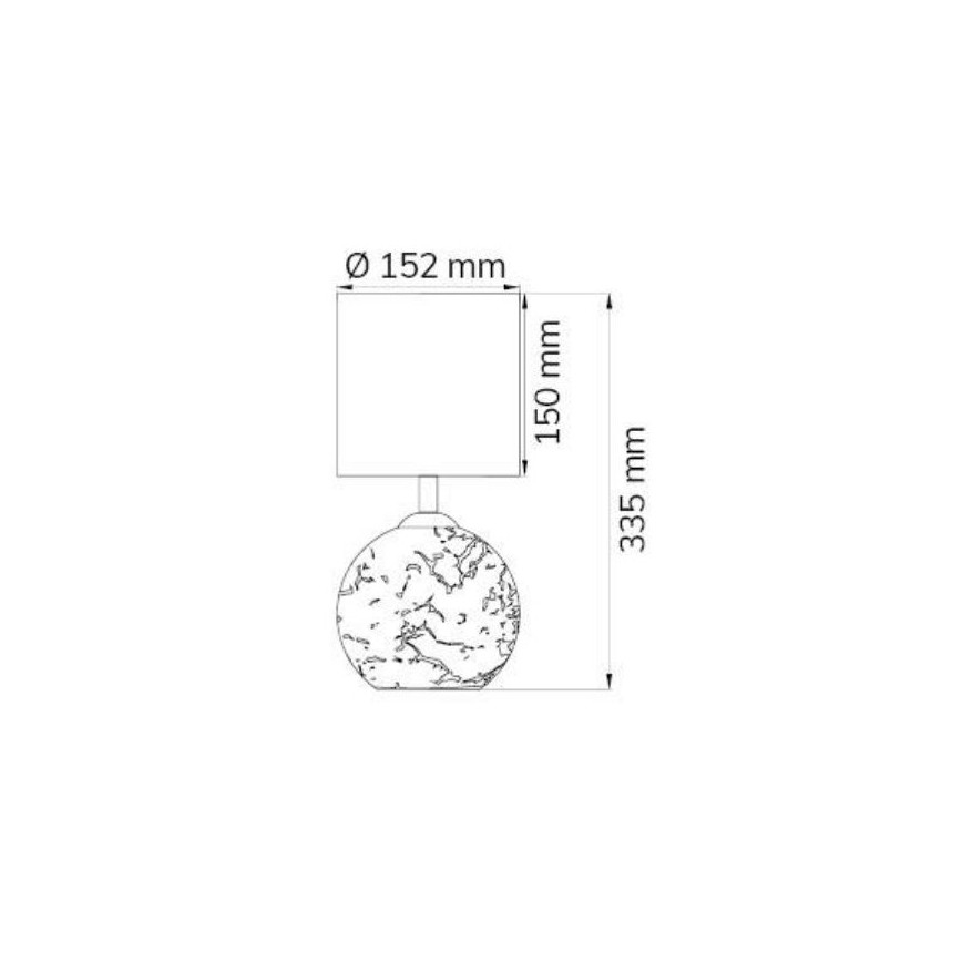 Wofi 8149.02.70.6006 - Tafellamp CARMEN 1xE14/40W/230V + 1xG9/10W zilver