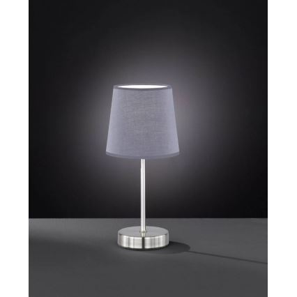 Wofi 8324.01.50.0000 - Lampe de table CESENA 1xE14/42W/230V gris