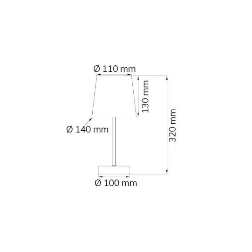 Wofi 8324.01.94.8000 - Tafellamp CESENA 1xE14/42W/230V roze
