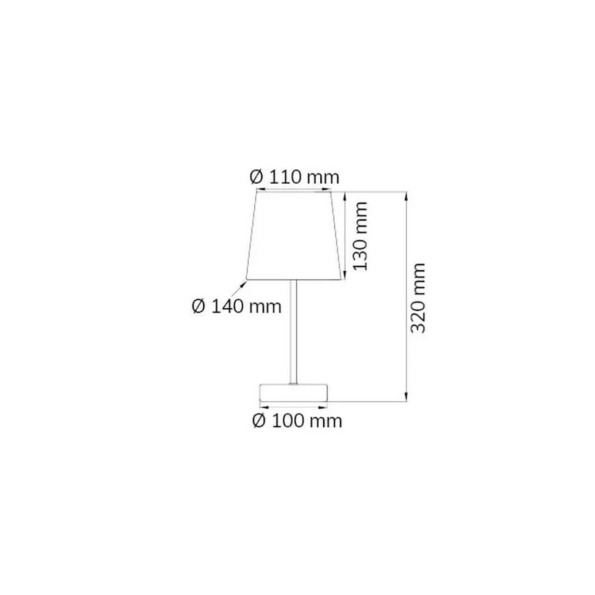 Wofi 832401949000 - Tafellamp CESENA 1xE14/42W/230V roze