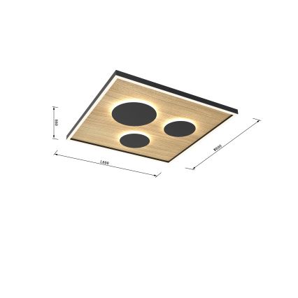 Wofi 9012-306L - Plafonnier à intensité variable DIJON LED/40W/230V