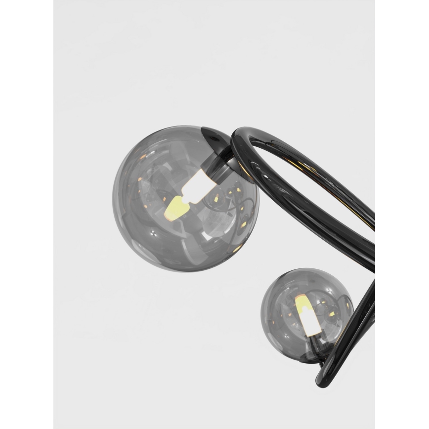 Wofi 9014-1205 - LED Bevestigde Hanglamp NANCY 12xG9/3,5W/230V zwart/glanzend chroom