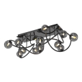 Wofi 9014-1205 - Plafonnier LED NANCY 12xG9/3,5W/230V noir/chrome brillant