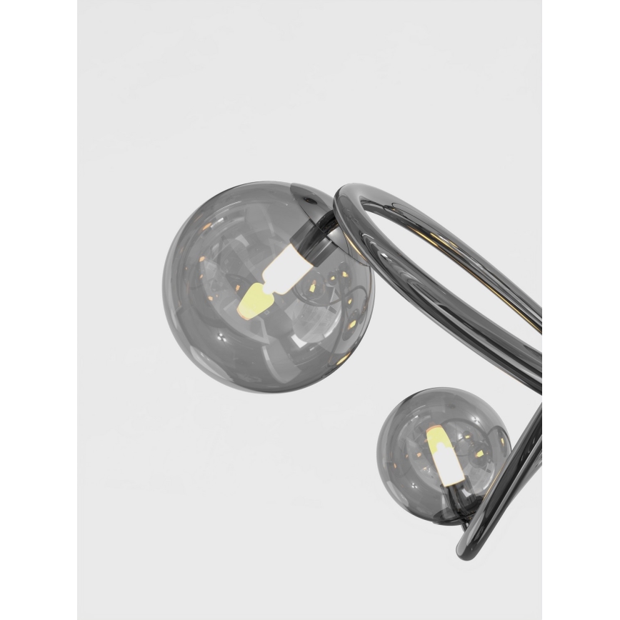 Wofi 9014-805 - LED Bevestigde Hanglamp NANCY 8xG9/3,5W/230V zwart/glanzend chroom