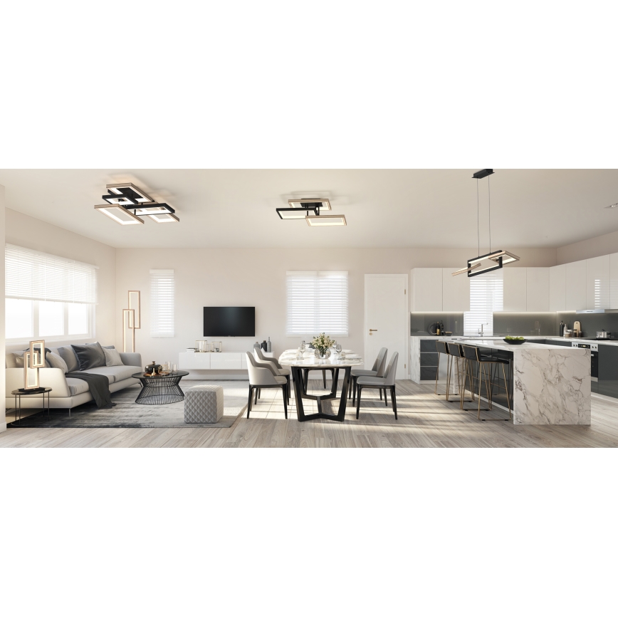 Wofi 9022-506 - Dimbare LED Plafondlamp MATERA LED/60W/230V