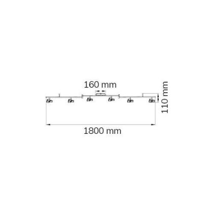 Wofi 9026.06.64.5000 - LED spot ZARA 6xLED/5,2W/230V