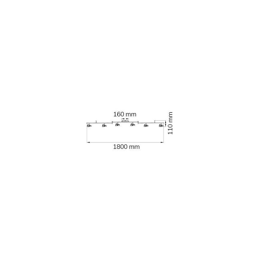 Wofi 9026.06.64.5000 - LED spot ZARA 6xLED/5,2W/230V