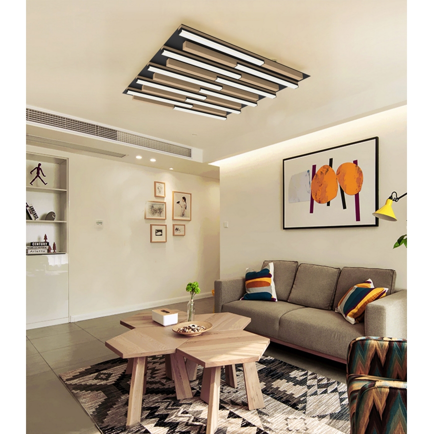 Wofi 9031-1006 - Dimbare LED Plafondlamp PALERMO LED/40W/230V rubberen boom