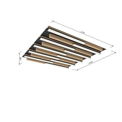 Wofi 9031-1006 - Plafonnier à intensité variable PALERMO LED/40W/230V hévéa