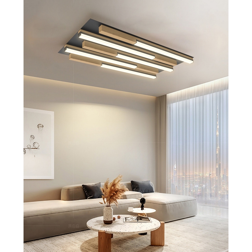 Wofi 9031-506S  - Dimbare LED Plafondlamp PALERMO LED/34W/230V rubberen boom