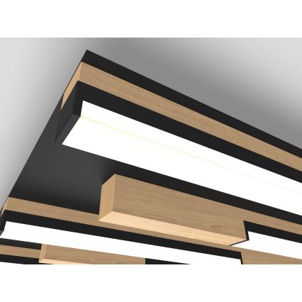 Wofi 9031-606 - Dimbare LED plafondlamp PALERMO LED/26W/230V rubberen boom