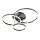 Wofi 9049-405 - Dimbare LED bevestigde hanglamp PERPIGNAN LED/51W/230V zwart/glanzend chroom