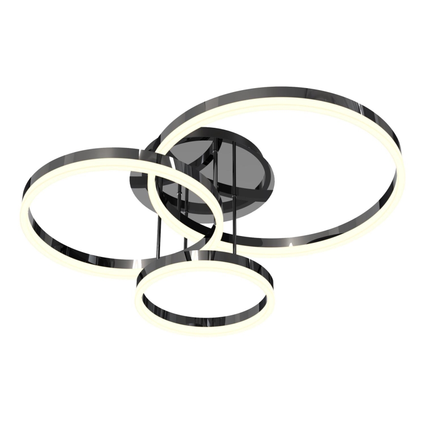 Wofi 9049-405 - Plafonnier à intensité variable PERPIGNAN LED/51W/230V noir/chrome brillant