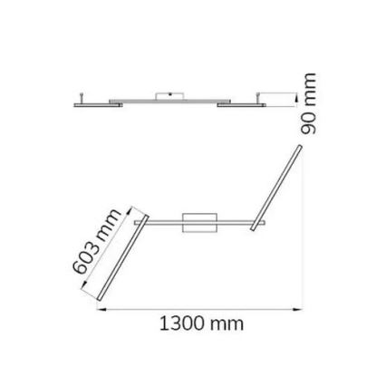 Wofi 9163.03.01.0000 - LED Bevestigde Hanglamp CLAY 3xLED/10W/230V