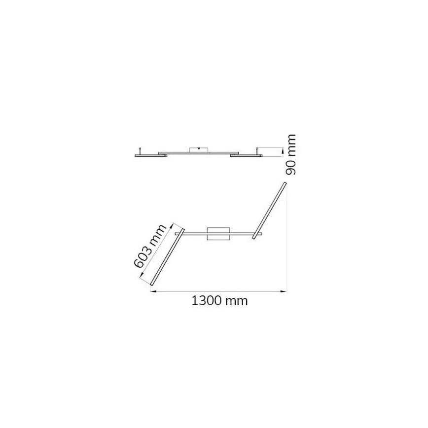 Wofi 9163.03.01.0000 - LED Bevestigde Hanglamp CLAY 3xLED/10W/230V