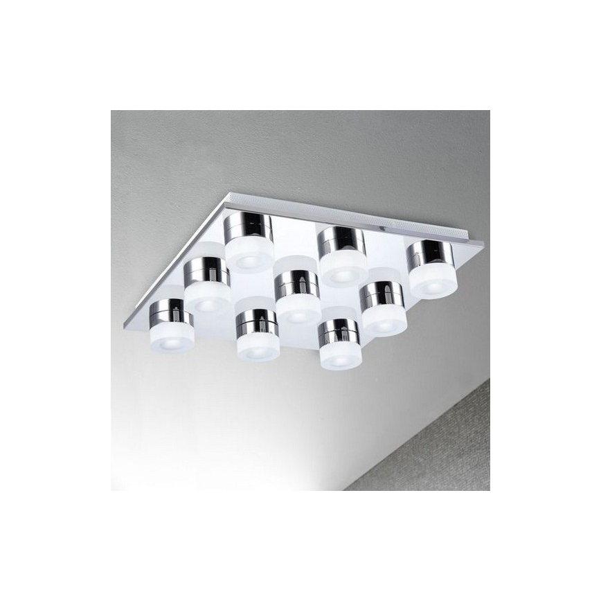 Wofi 9175.09.01.0000 - Dimbare LED Plafond Lamp LOGAN 9xLED/4,2W/230V