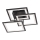 Wofi 9243.03.10.9300 - LED Dimbare Opbouwlamp MODESTO LED/33W/230V