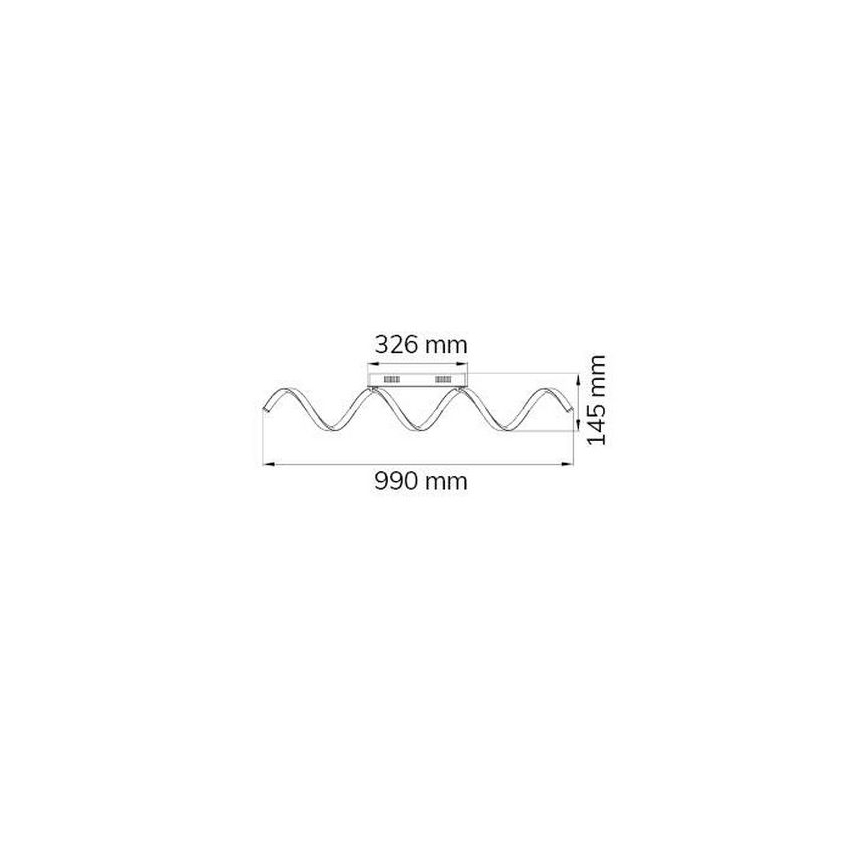 Wofi 9398.01.15.7000 - Dimbare LED bevestigde hanglamp RUSSELL LED/32W/230V