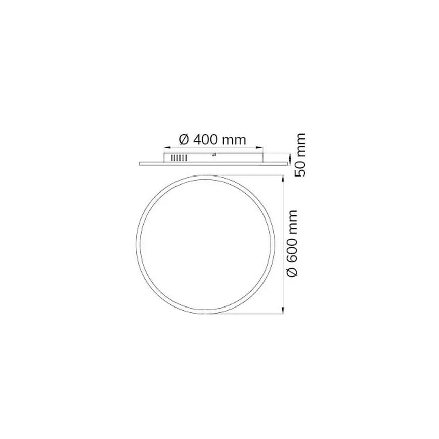 Wofi 9457.01.70.9600 - Dimbare LED plafondlamp LINOX LED/34W/230V 3000-6000K + afstandsbediening