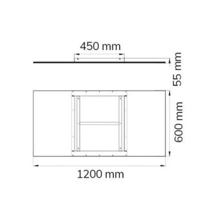 Wofi 9693.01.70.5200 - Dimbare LED plafondlamp LIV LED/44W/230V 2800-5500K + afstandsbediening