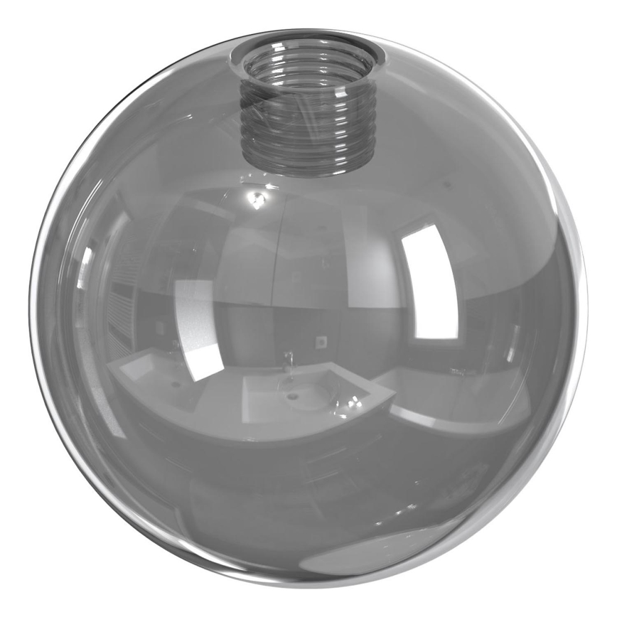 Wofi - Vervangingsglas voor kroonluchter, tafellamp, vloerlamp en wandlamp VILLA diameter 8 cm grijs
