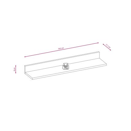 Woonwand BRICK bruin/zwart