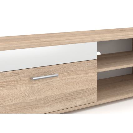 Woonwand BRICK sonoma eik/wit