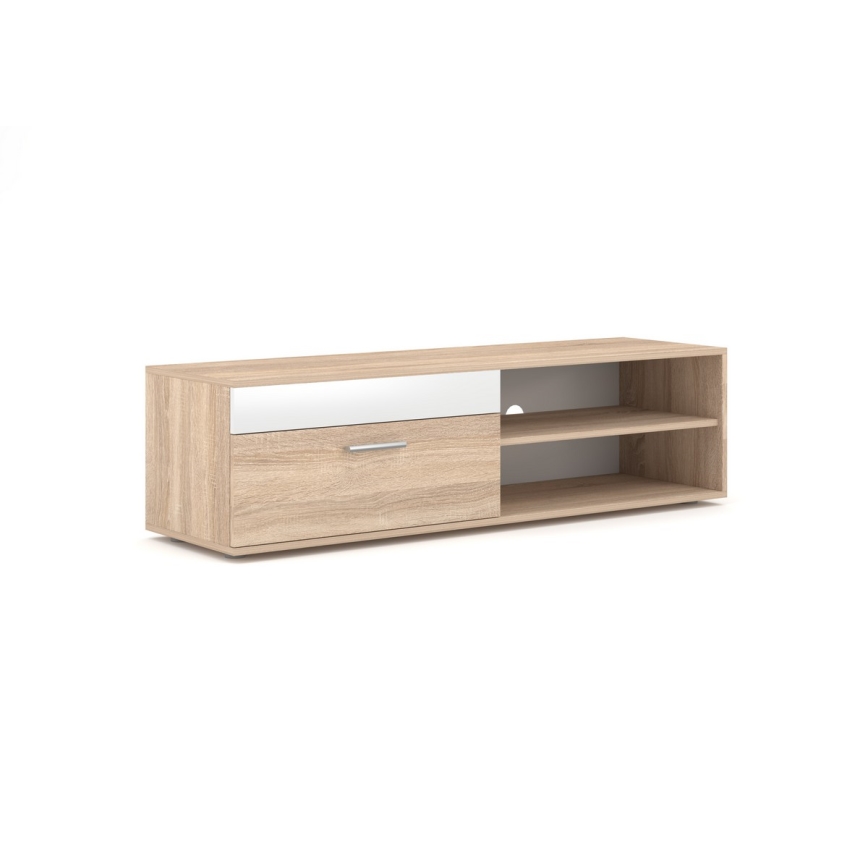 Woonwand BRICK sonoma eik/wit