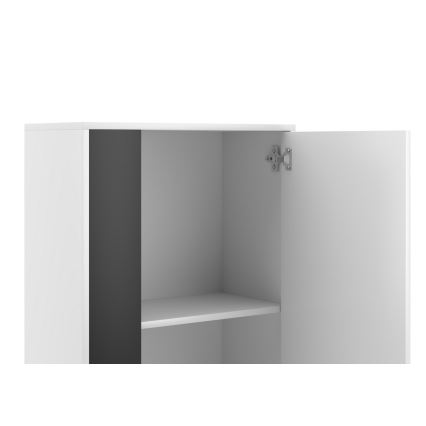 Woonwand BRICK wit/zwart