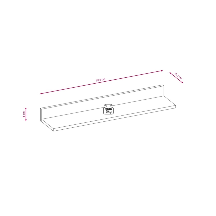 Woonwand BRICK wit/zwart