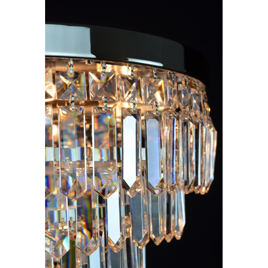 Wranovsky JWZ024060301 - Kristallen plafondlamp 5xE14/40W/230V + 1xE27/40W