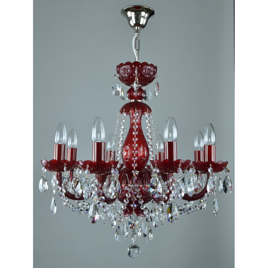 Wranovsky JWZ101083101 - Lustre en cristal avec chaîne BRILLIANT 8xE14/40W/230V