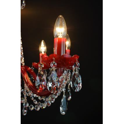 Wranovsky JWZ101083101 - Lustre en cristal avec chaîne BRILLIANT 8xE14/40W/230V