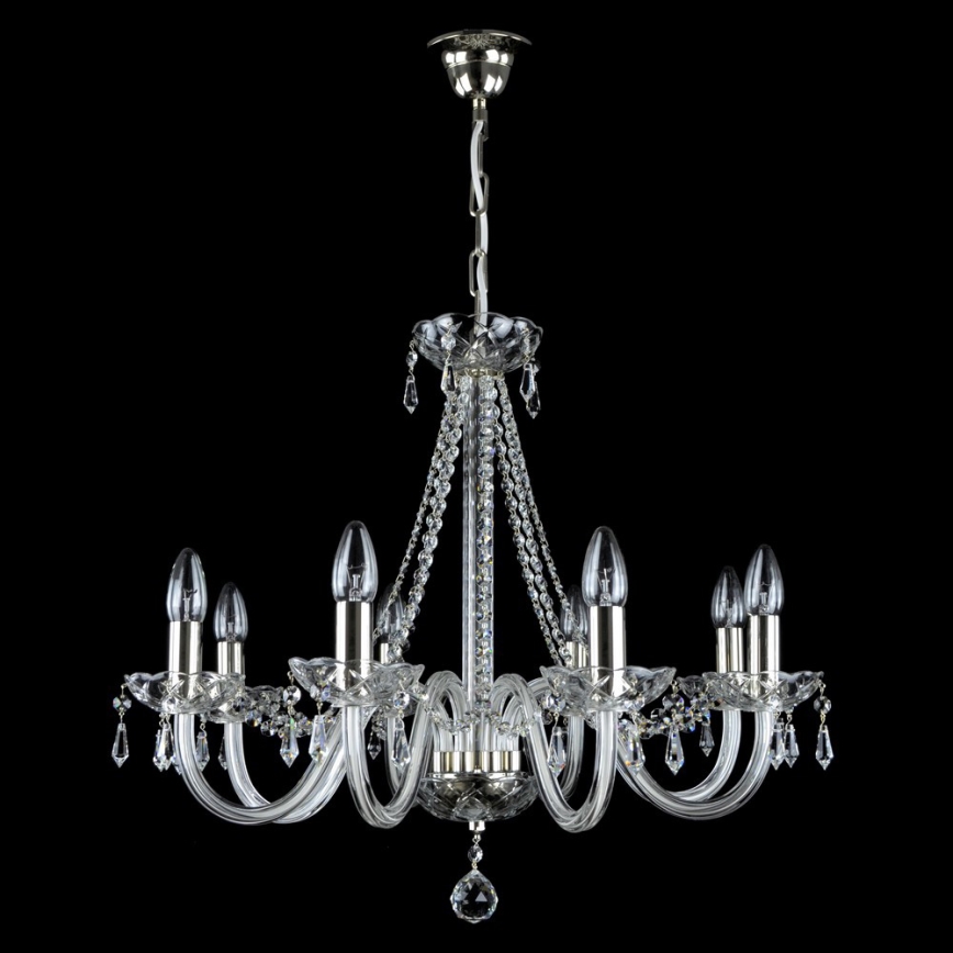 Wranovsky JWZ117082101 - Lustre en cristal sur chaîne BONTON 8xE14/40W/230V