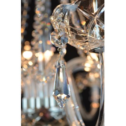 Wranovsky JWZ117082101 - Lustre en cristal sur chaîne BONTON 8xE14/40W/230V