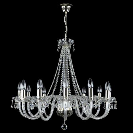 Wranovsky JWZ117122101 - Lustre en cristal sur chaîne BONTON 12xE14/40W/230V