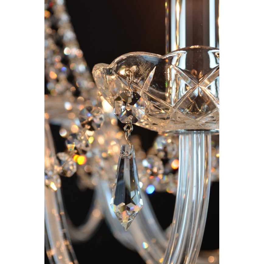 Wranovsky JWZ117122101 - Lustre en cristal sur chaîne BONTON 12xE14/40W/230V